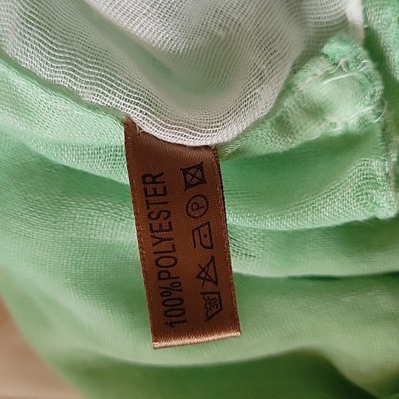 3/$20 VTG LAON FASHIONS Pastel Striped Lightweight Gauze Infinity Summer Scarf - Picture 6 of 12